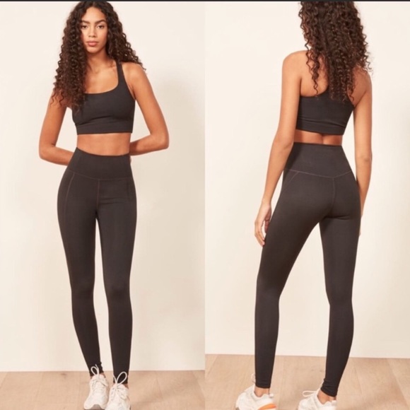 girlfriend collective Pants - Girlfriend Collective Black High Rise Leggings